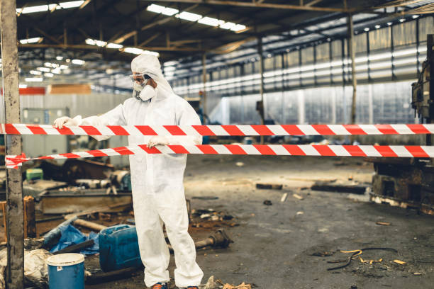 Professional Hoarding Cleanup technician working in Howey-in-the-Hills, FL
